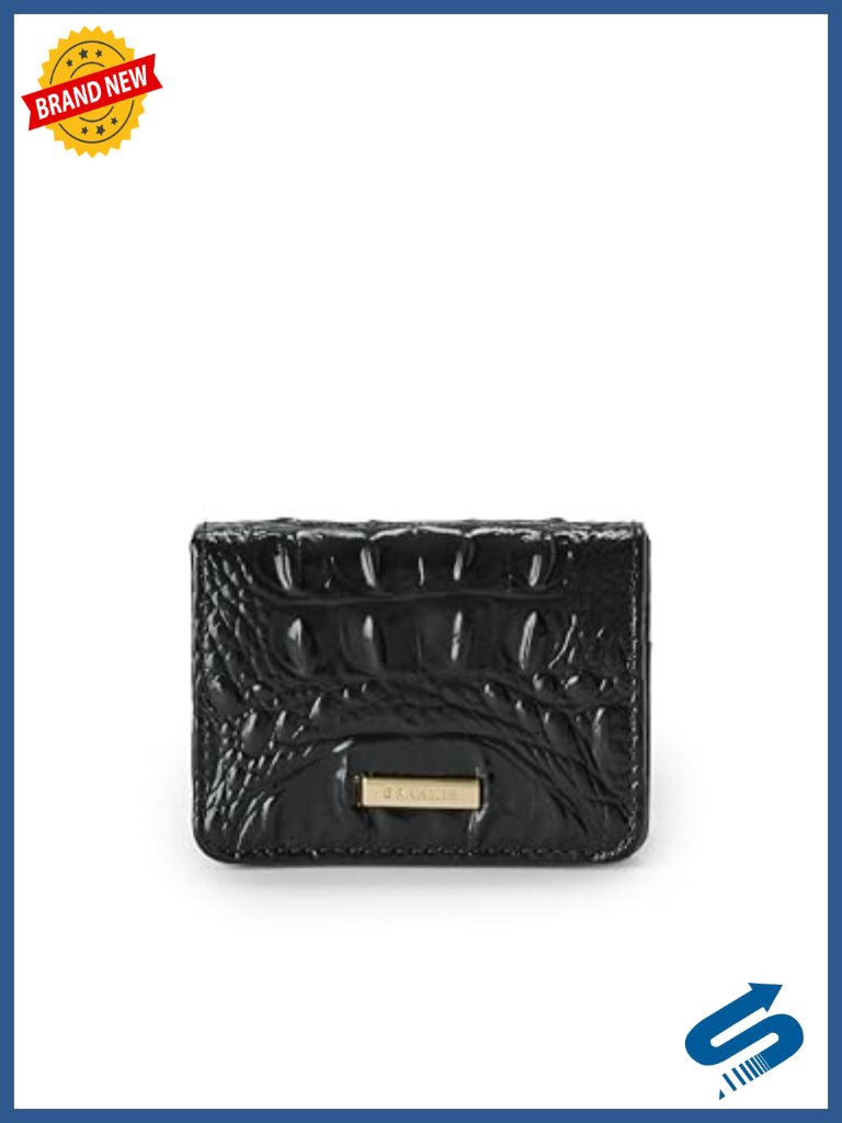 Leather Bi-Fold Wallet With Snap Closure And 6 Card Slots